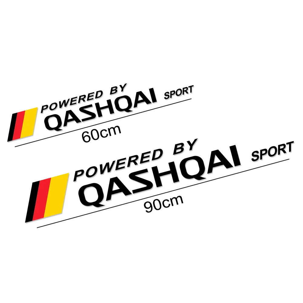 

2PCS Racing Automobile Body Decoration Door Side Decals Funny Car Stickers For Nissan Qashqai Captivation Reflective Accessories