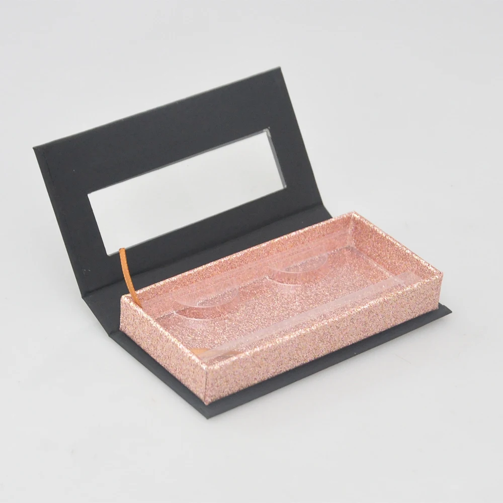 

20pcs/pack Wholesale Eyelash Packaging Box Lash Boxes Package Custom Magnetic Glitter 25mm Faux Cils Tray Storage Case Vendors