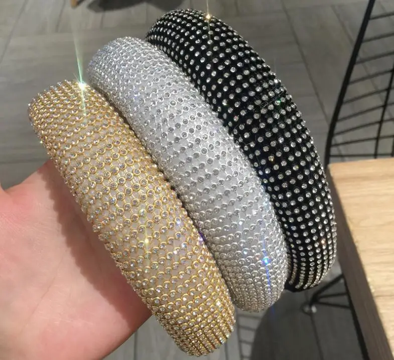 

Exaggerated wide-brimmed sponge women thickened super flash water drill pressure non-slip hairbands