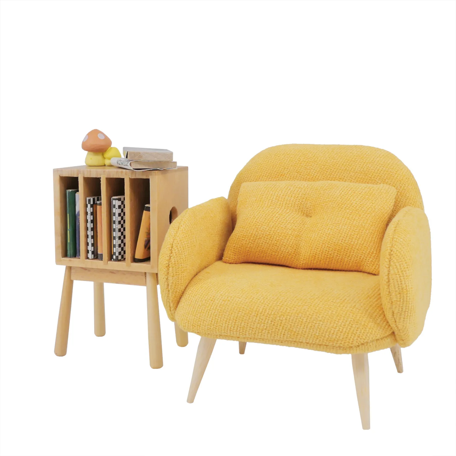 

1:12 Dollhouse mini furniture model cute fabric single sofa cushionOB11