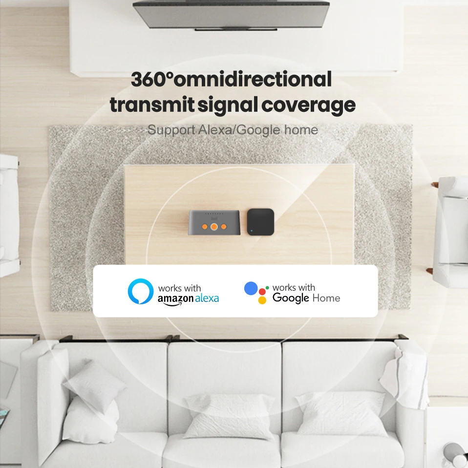 AVATTO Tuya WiFi IR Remote Control Smart Universal Infrared for Air Conditioner TV DVD Voice Work with Alexa/Google home/yandex |