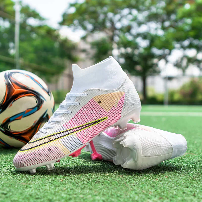 Взрослые высокие футбольные бутсы TF удобные легкие уличные тренировочные
