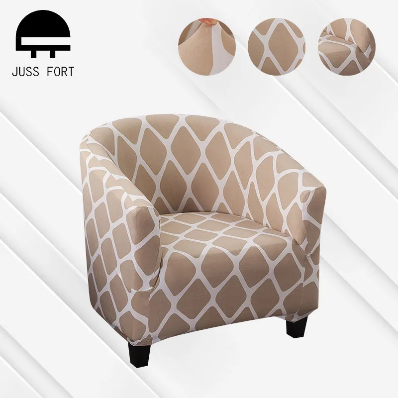 

Spandex Elastic Single Seat Sofa Cover Armchair Seat Protector Covers Washable Furniture Slipcovers Club Cafe Tub Chair fundas