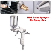 pcmos mini paint sprayer air spray gun auto car detail touch up sprayer gravity repair tool car paint power tool sliver new 2020
