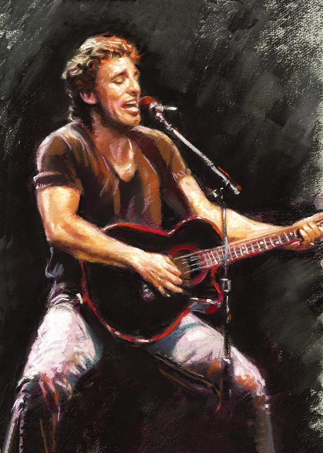 

JMINE Div 5D Rock Guitar Singers-Springsteen Full Diamond Painting cross stitch kits art Portrait 3D paint by diamonds