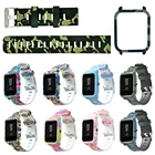 2 в 1 PC защитный чехол силиконовый ремешок для Xiaomi Huami Amazfit Bip Youth аксессуары для часов 8 видов цветов