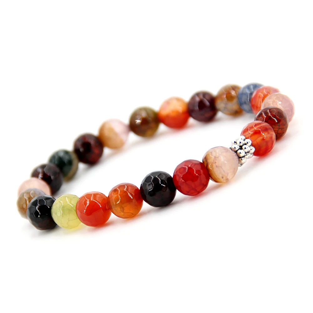 8 мм природное очарование браслет для Дамская мода ювелирные изделия ручной