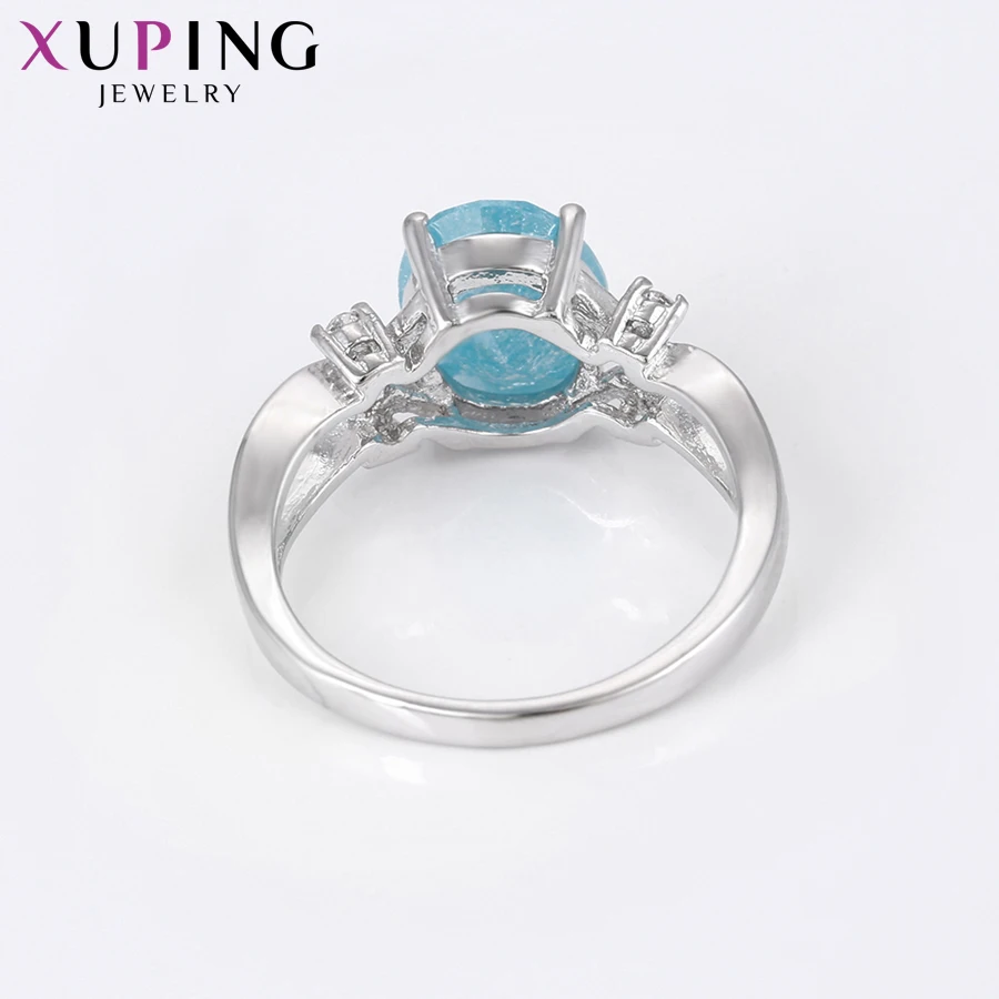Xuping старинный/Королевский кольцевой светильник Желтое покрытие Ледяной Камень