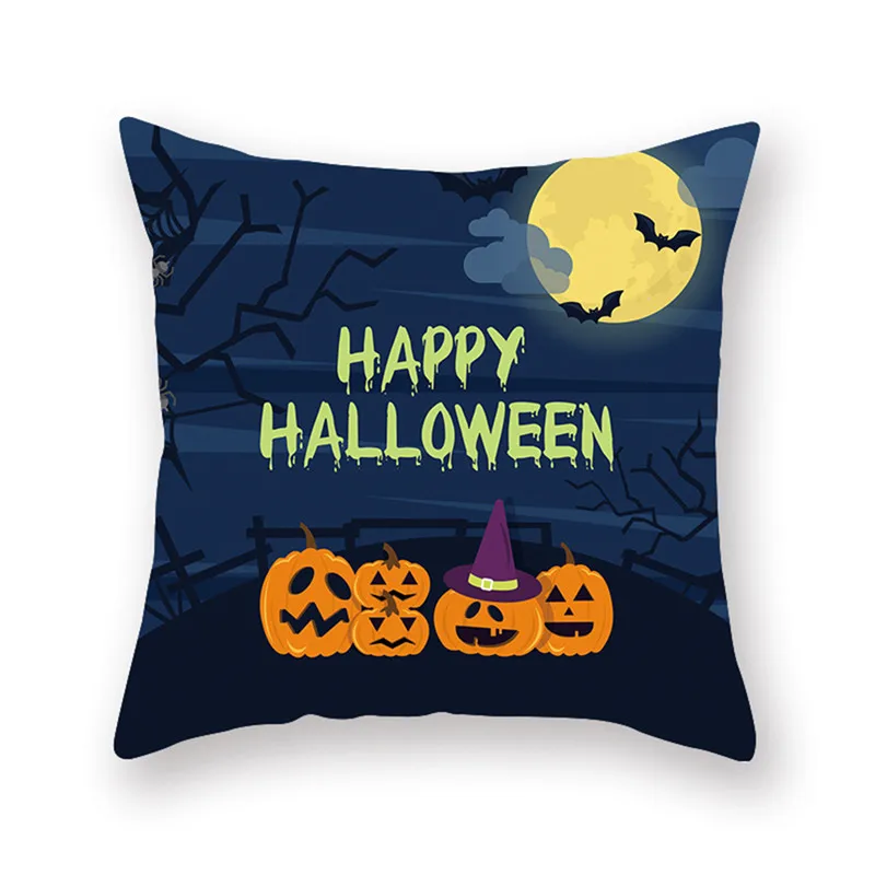 Halloween Cushion Cover Trick Or Treat Throw Pillow Case Pumpkin Decorative Pillowcase Cojines For Home Sofa | Дом и сад
