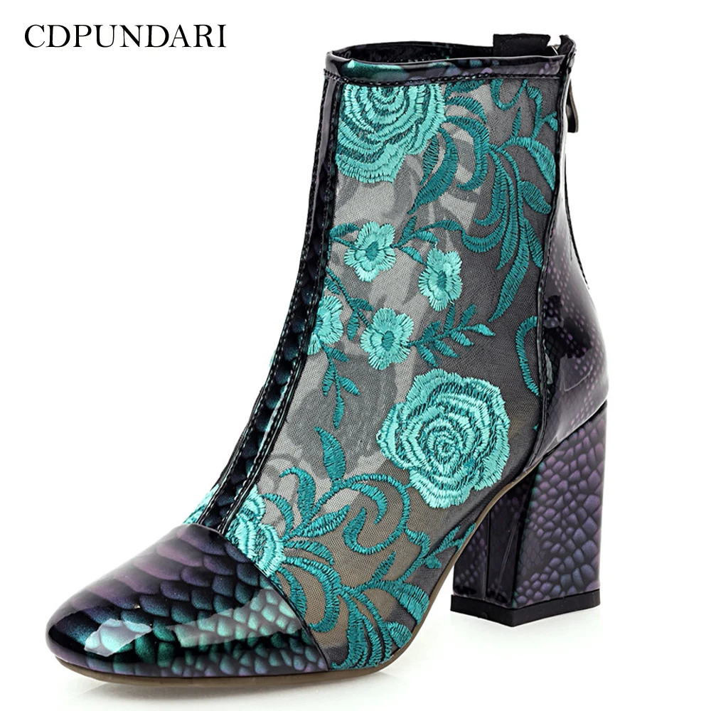 

Женские ботинки CDPUNDARI, на высоком каблуке, лето ботильоны для женщин