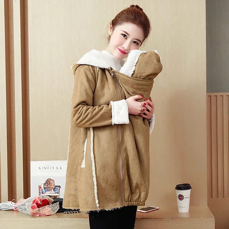 Осеннее пальто для беременных женщин размер M 2XL толстовки кенгуру куртка верхняя