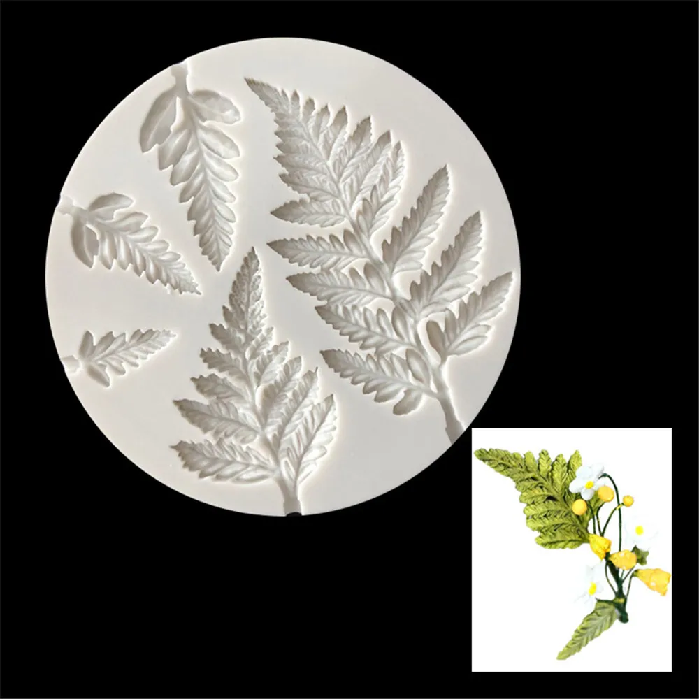 

Sugarcraft Leaf Silicone Mold Mimosa Fondant Molds DIY Cake Decorating Tools Candy Resin Clay Chocolate Gumpaste Moulds