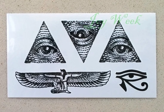 Водостойкая временная татуировка наклейка египетская Anubis Jackal Tatto наклейка s флэш-тату поддельные татуировки рука для детей Девушки Мужчины Женщины - Цвет: Красный