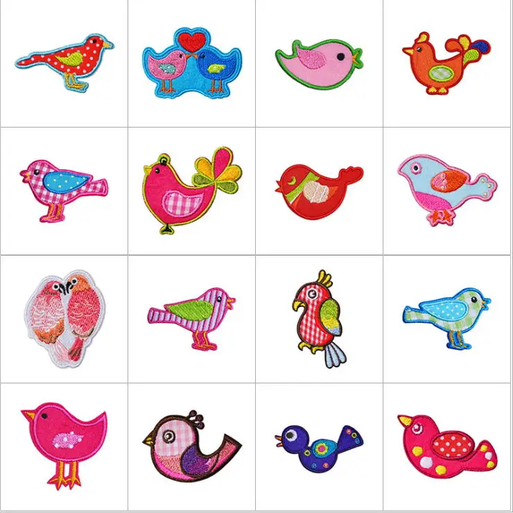 

10 Pcs Animals Embroidered Patches Iron Sew On Jeans Coat Tshirt Bag Shoe Hat Decor Repair Motif Emblem Diy Accessory