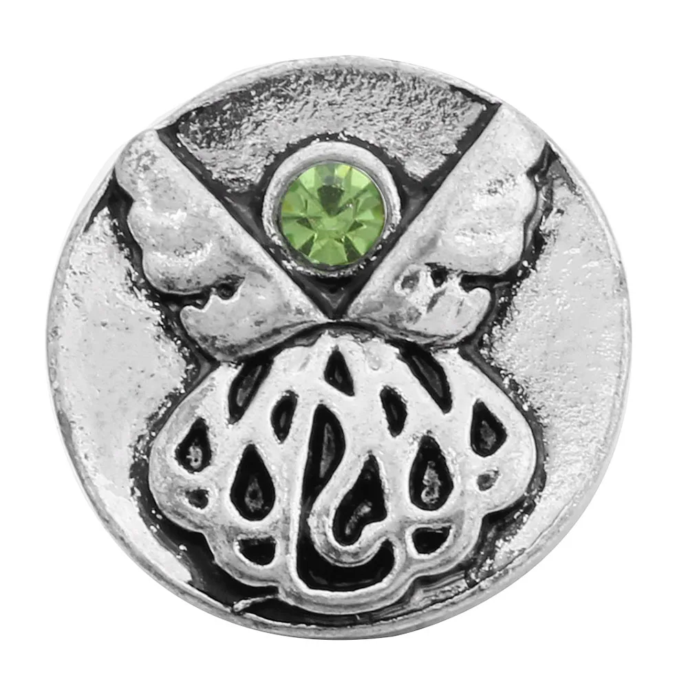 10 шт./лот Новое поступление 12 мм металлические пуговицы амулетный браслет со