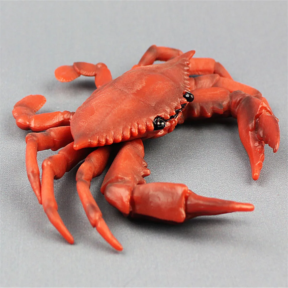

Simulation Mini Crab Collection Child Figurine Animal Model Home Decor Kids Toys Realistic Sea Animal Modern Model Accessories