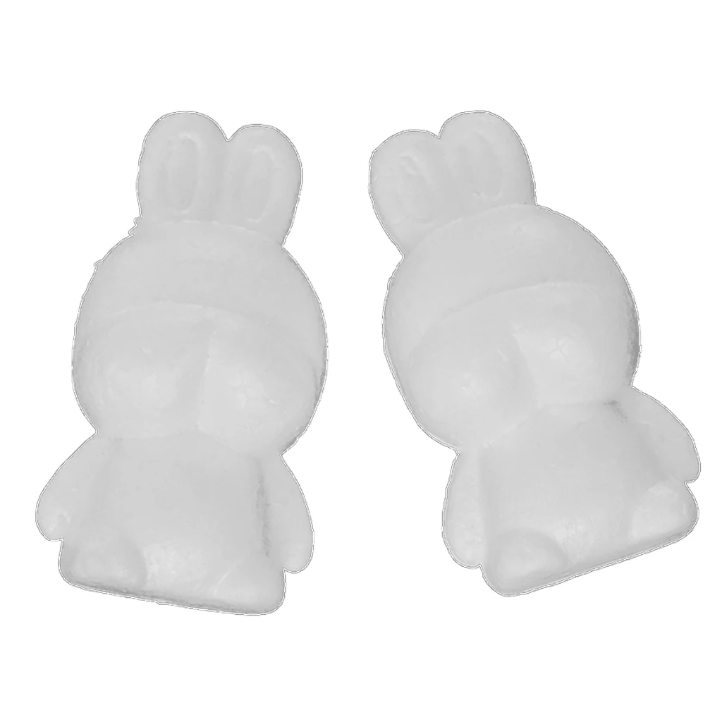 

2X Modelling Styrofoam Polystyrene Rabbit Foam Xmas Christmas Party Decor