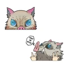 Наклейка на бампер автомобиля, виниловая, 3D, 15 см