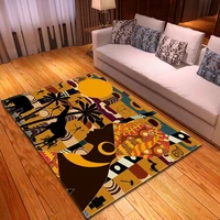 african woman printing modern bedroom living room non slip carpetfloor mat family decoration carpet carpet living room