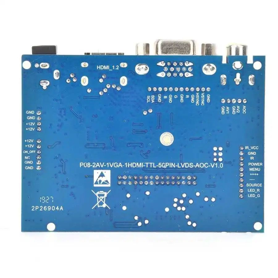 VGA 2AV Реверсивный драйвер платы подходит для 7 дюймов AT070TN92 800x480 ЖК