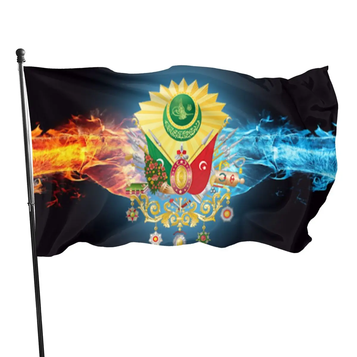 Герб - Османская империя Султана Абдулхамид II Абдул Хамид Абдулха Паттерн Флаг.