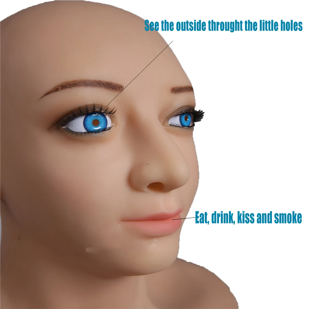 Силиконовая женская маска для косплея транссексуалов |