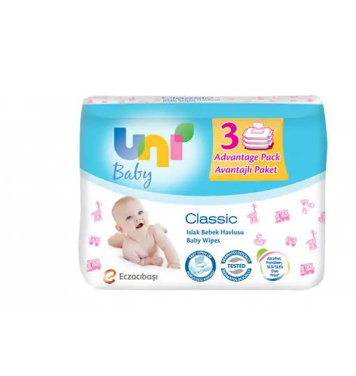 

Uni Baby Classic Wet Towel pcs set Pack 168 Sheets