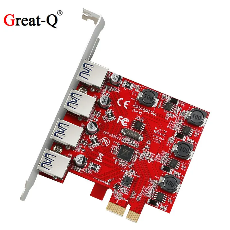 Плата расширения на 4 порта USB 3 0 PCIE 5 Гбит/с|Платы расширения| |