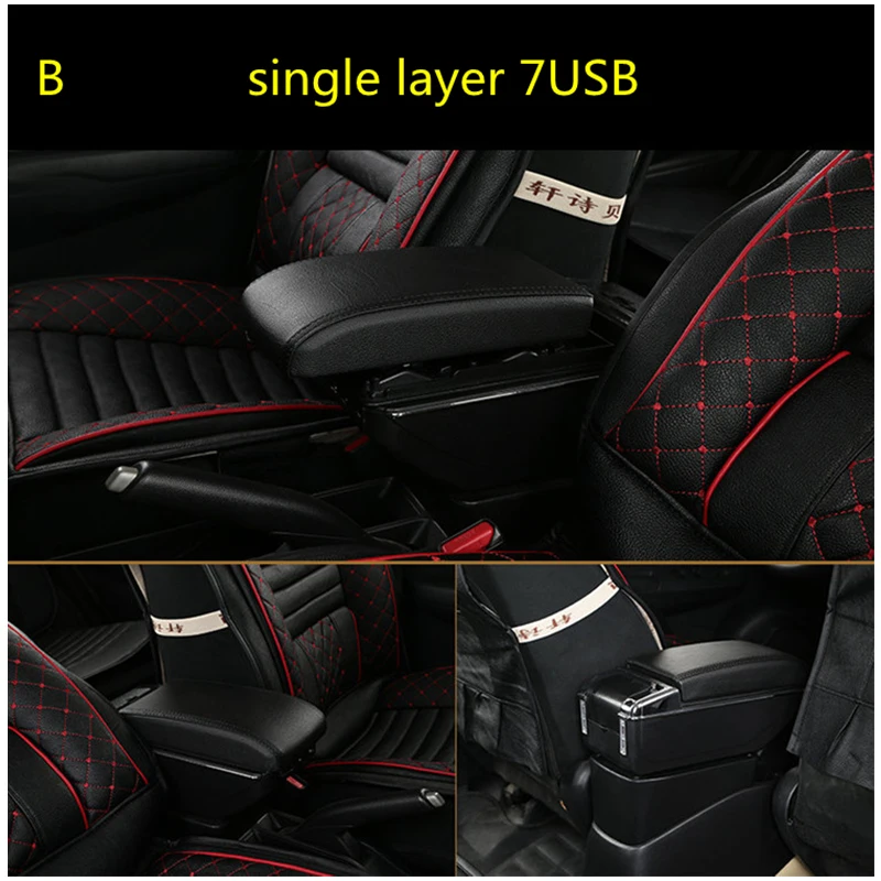 Подлокотник для Volkswagen Polo 2020 ручной подлокотник Skoda RAPID автомобильный с USB
