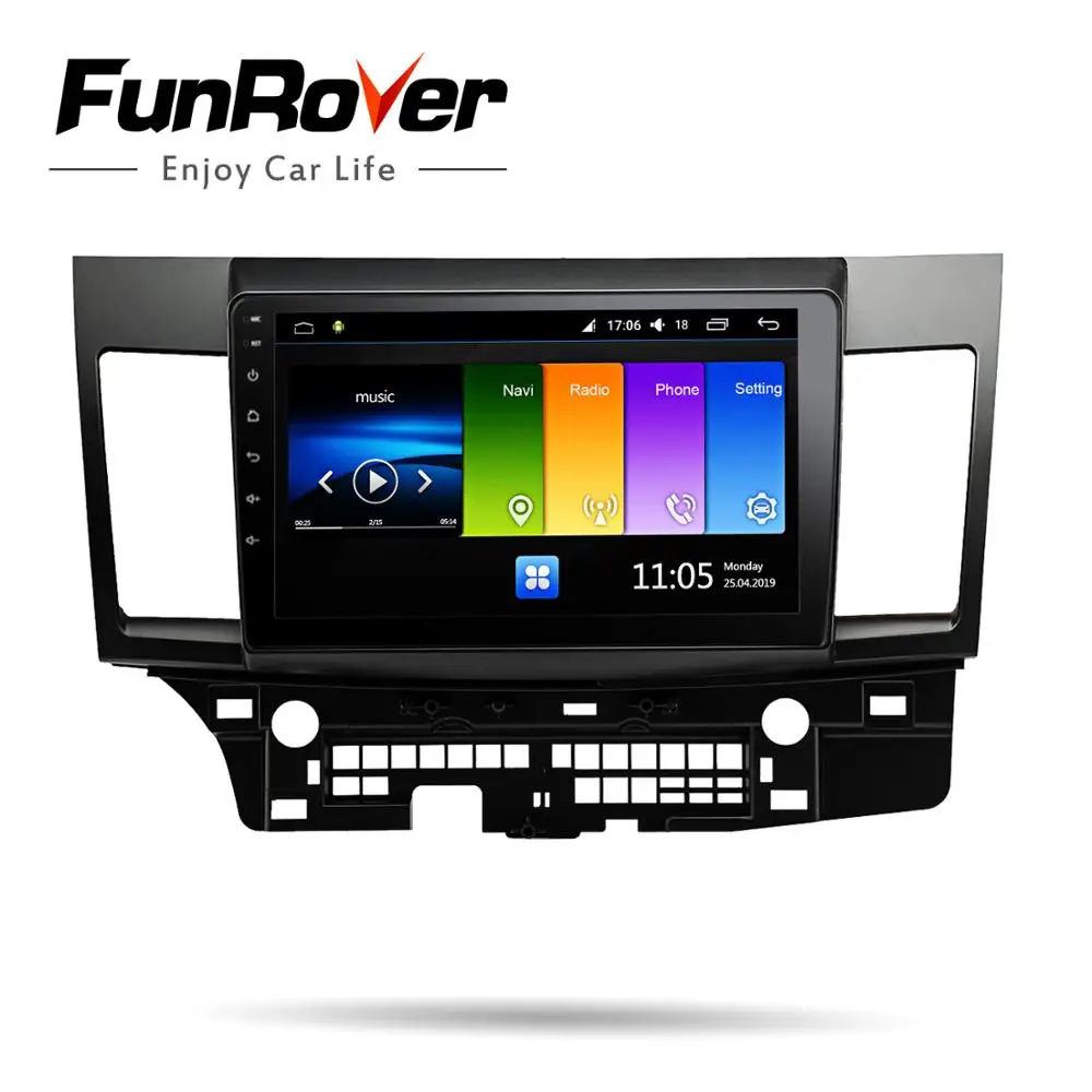 FUNROVER Android 9 0 2.5D + IPS автомобильный Радио GPS навигация мультимедийный плеер dvd для
