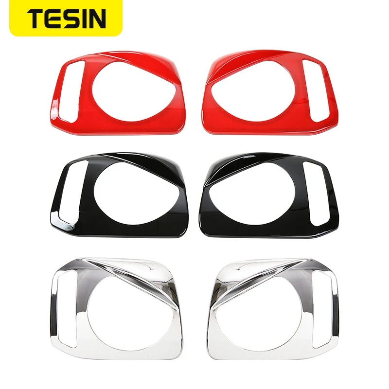 Колпачки TESIN из АБС-пластика для передней фары автомобиля декоративные колпачки