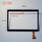 10,1 дюймовый 2.5D Черный Белый планшетный ПК емкостный сенсорный экран дигитайзер сенсор внешняя стеклянная панель для Mediatek KT107