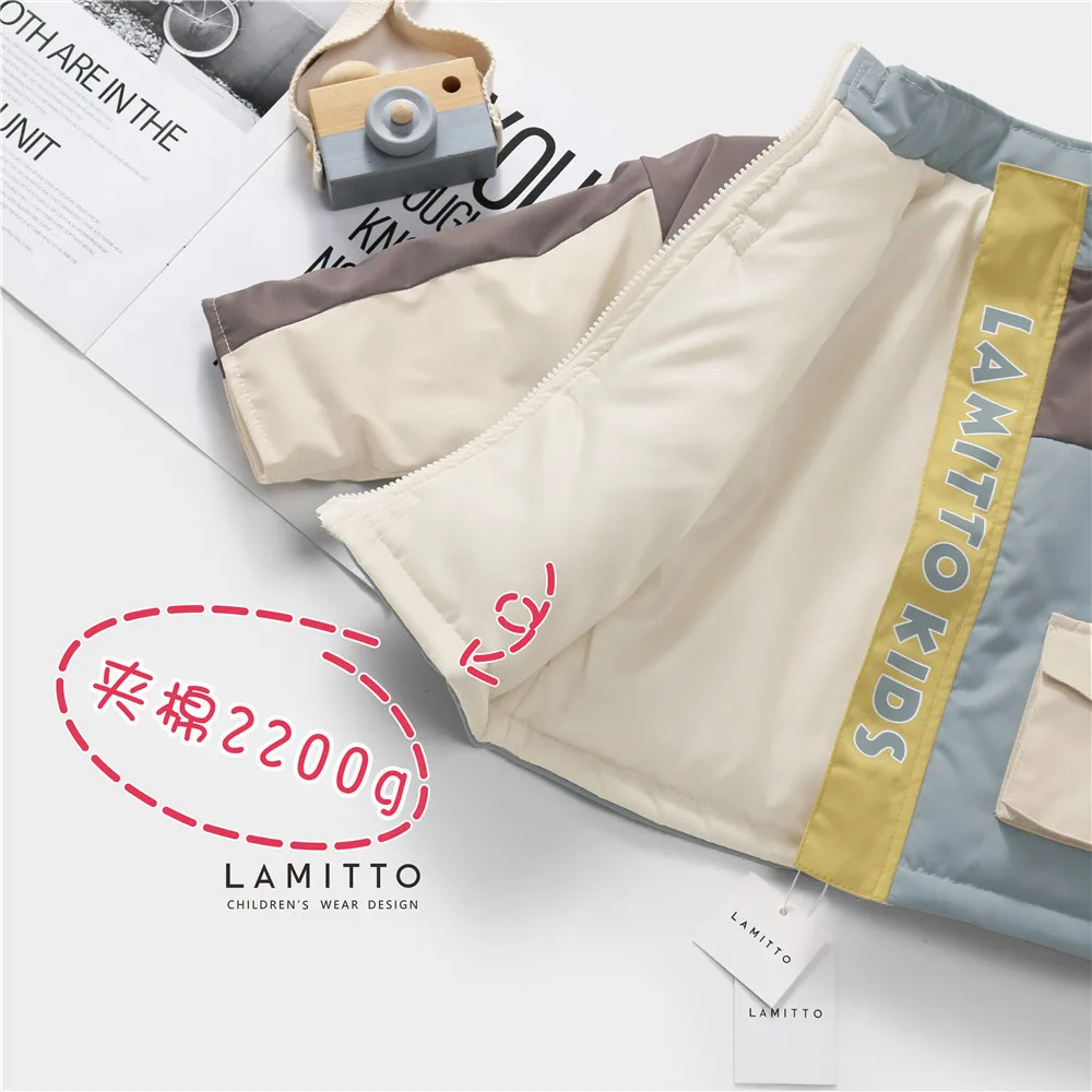 Tonytaobaby/зимнее платье; новая стильная детская одежда; теплое пальто; одежда для маленьких мальчиков; зимняя куртка для девочек