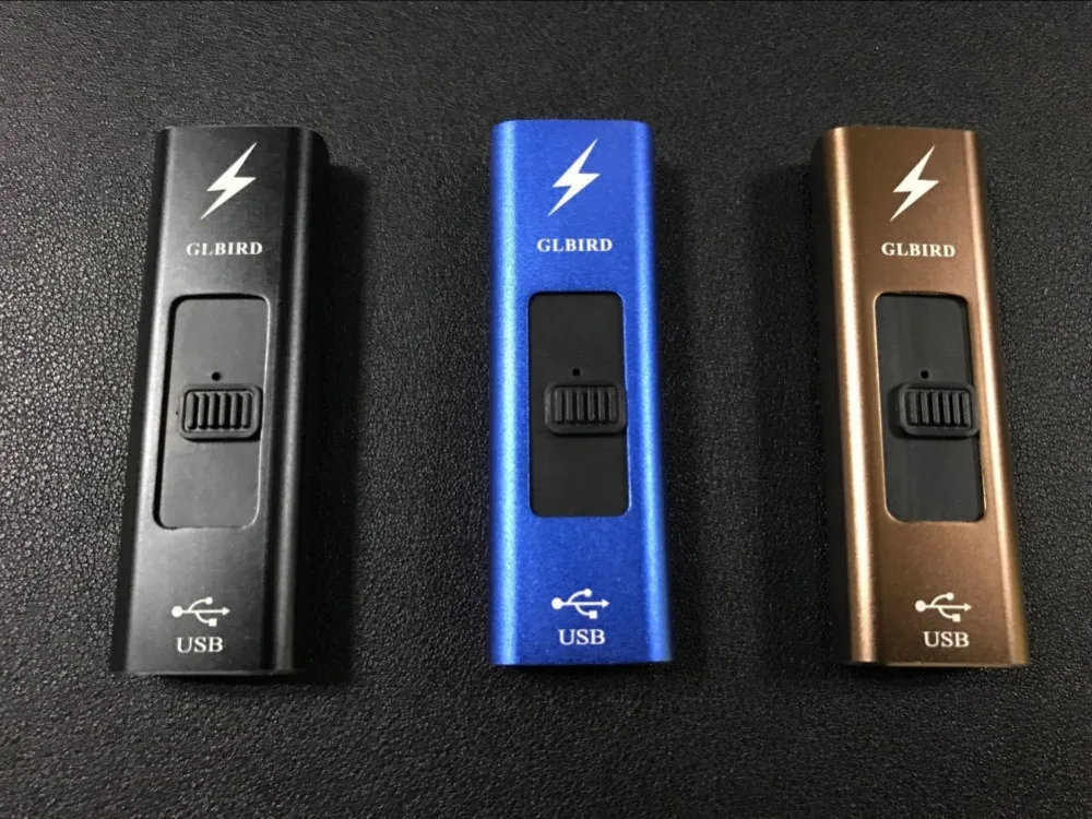 USB Зажигалка тонкая Arc плазменная Ветрозащитная электронная перезаряжаемая для