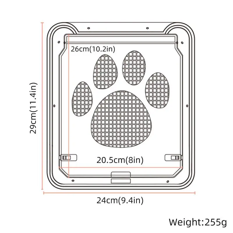 

Dog Cat Flap Door Pet Puppy Dog Cat Felis Animals Doghole Dog-Tunnel Freely In And Out Home Gate For Pet Supplies