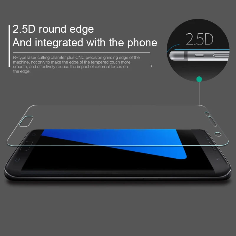 Не полное закаленное стекло для samsung S8 S8plus 9H 2.5D протектор экрана S3 S4 S5 S6 S7 S4mini