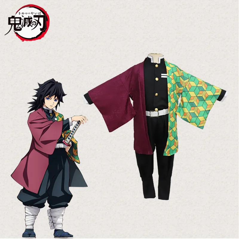 

Kids Kimetsu No Yaiba Kamado Tanjirou Kamado Nezuko Tomioka Giyuu Agatsuma Zenitsu Kimono Demon Slayer Uniform Cosplay Costume