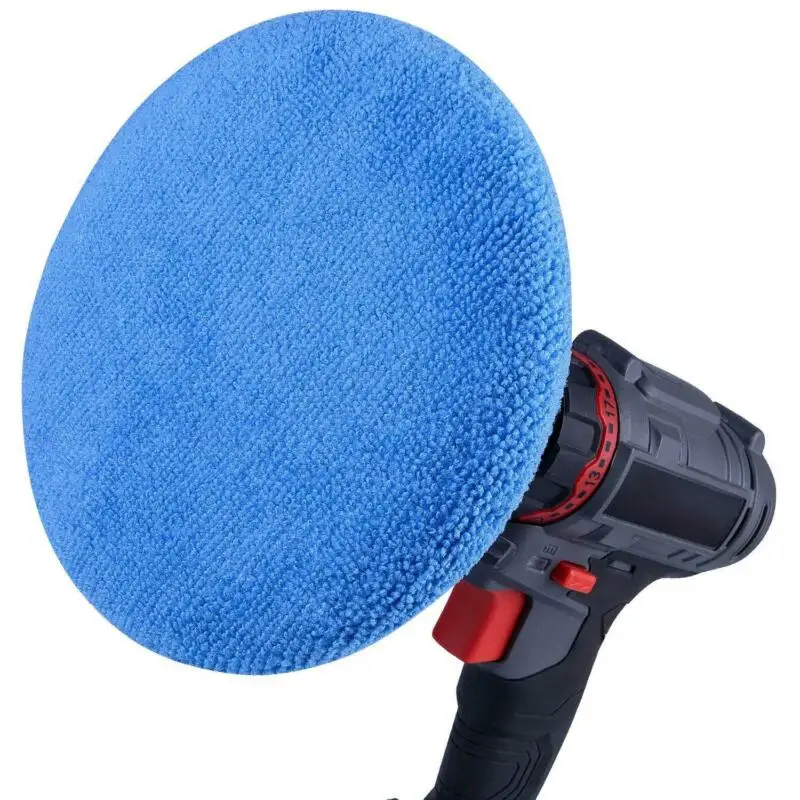 

Polishing Buffing Pads Waxing Bonnet Protector Light Blue 10pcs Set 5-6Inch