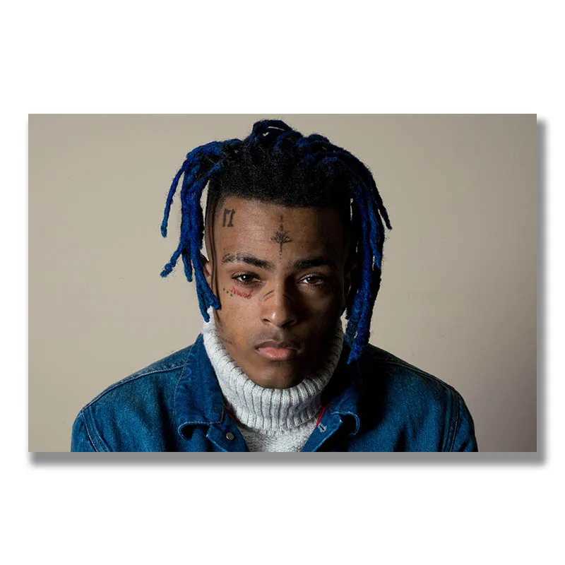 Картина на холсте Xxxtentacion постер певица домашний декор рэп картина стену