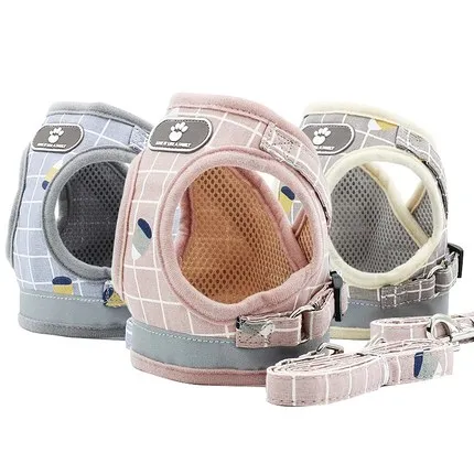 

Adjustable Vest Type Cat Dog Traction Rope Reflective Breathable Dog Harness Pet Chest Strap for Puppy Kitten Pet Supplies