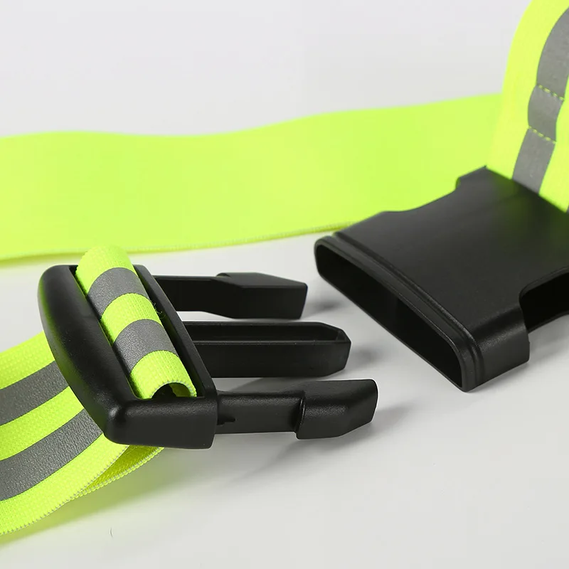 

44 Inches Reflective Elastic Waist Belt Highlight Reflective Waistband Night Work Outdoor Sports Traffic Safety Reflective Belt
