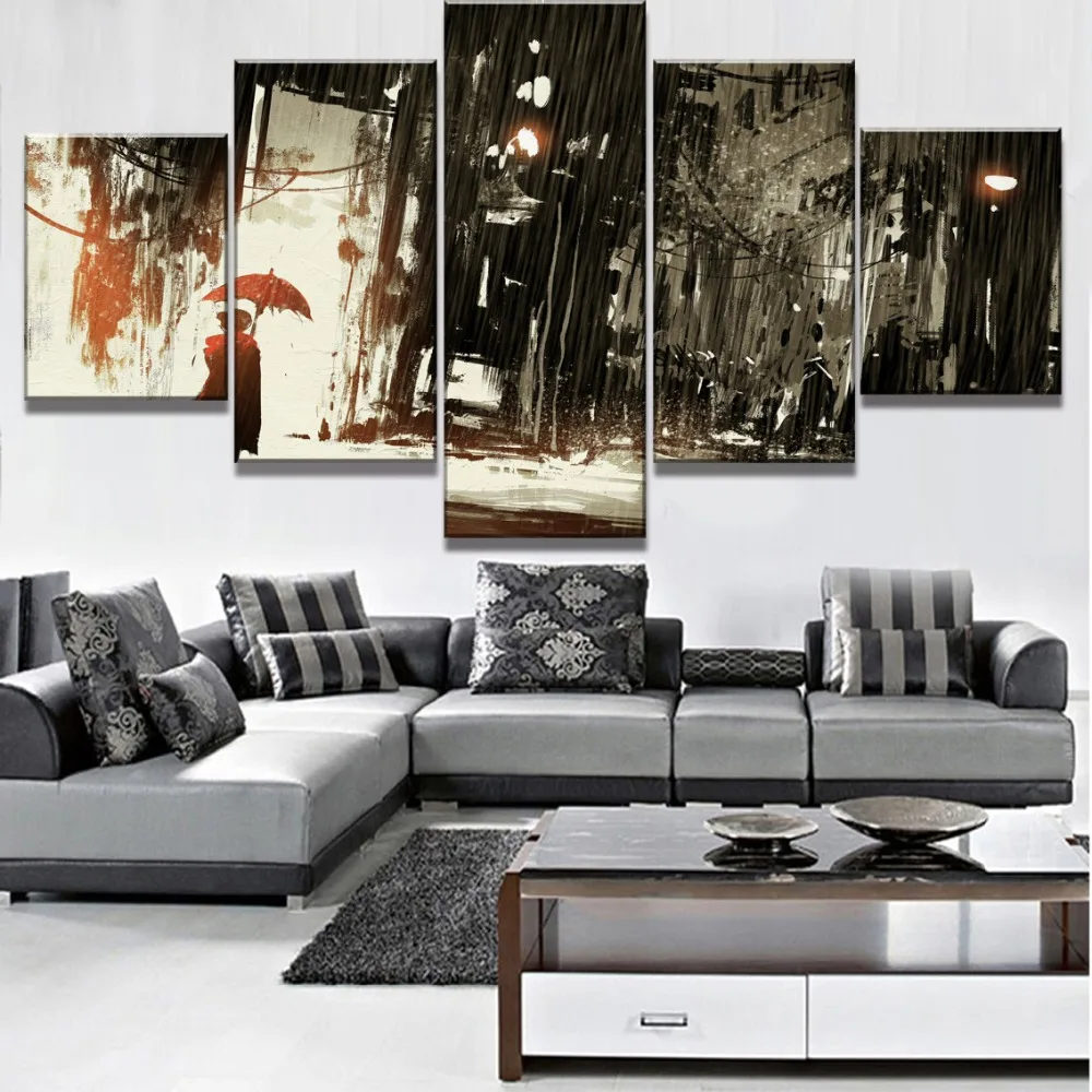 Картины на холсте Постер для домашнего декора 5 панелей HD настенное