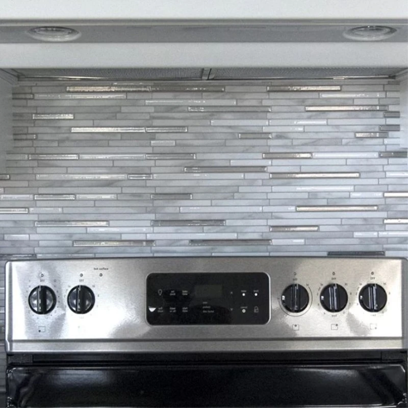 mosaic self adhesive tile backsplash wall sticker vinyl bathroom kitchen home decor diy 10 sheets free global shipping