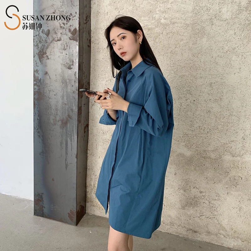 Женское цельнокроеное повседневное свободное платье в форме кокона