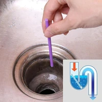 12pcsset sink drain cleaner sewer cleaning rod oil decontamination the kitchen toilet bathtub sewer drain cleaner hair clear