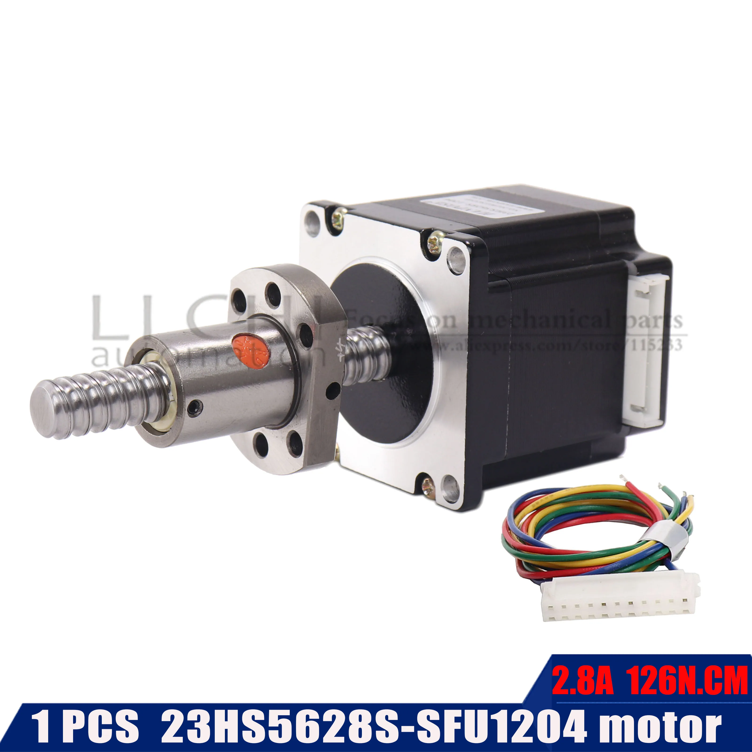Nema 23 шаговый двигатель 150 мм 250 350 4 контактный 56 23hs5628S с шариковым винтом для