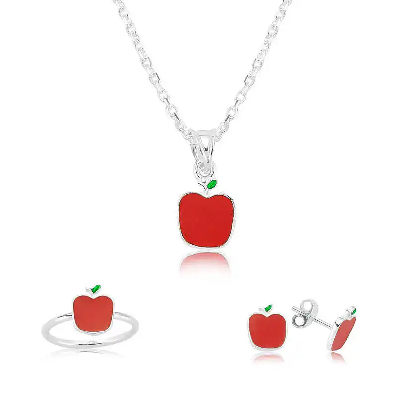 

Silver Red Apple Child Set