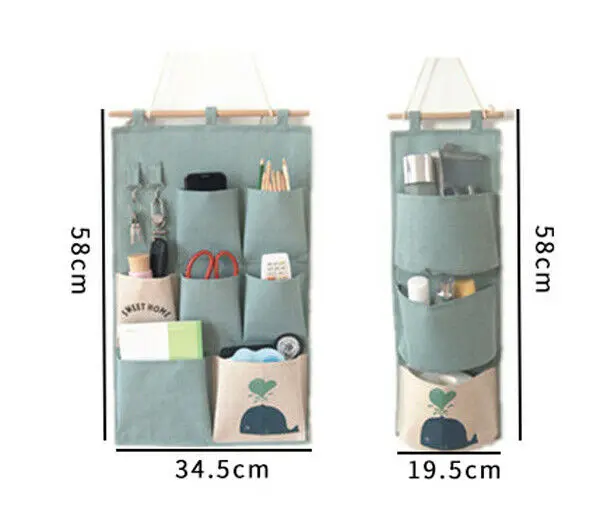 3/7 карманы настенный дверной подвесной сумка для хранения Организатор Гардероб
