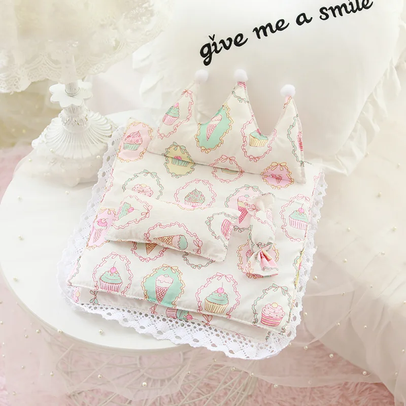 

20cm Star Idol Doll's Kawaii Five-piece Sheet Bedding 20cm Star Idol Doll's Clothes Accessories(No Doll)