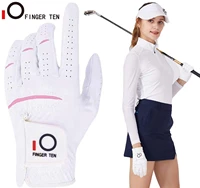 3pcs left right hand golf gloves women cabretta leather xs s m l xl breathable ladies glove wet hot cool grip drop shipping